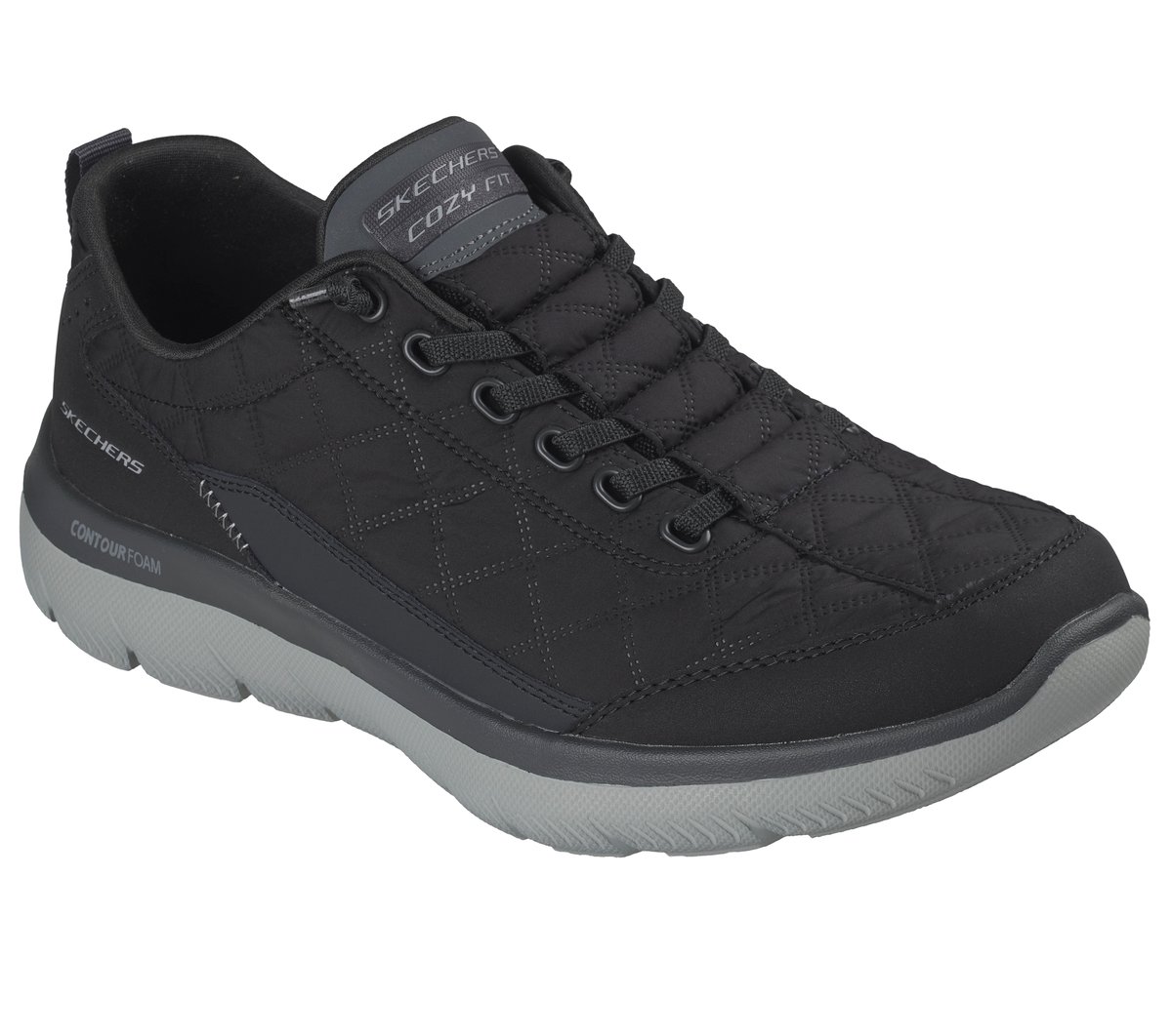 Summits Contour Foam - Cozy Fit — BLACK / CHARCOAL