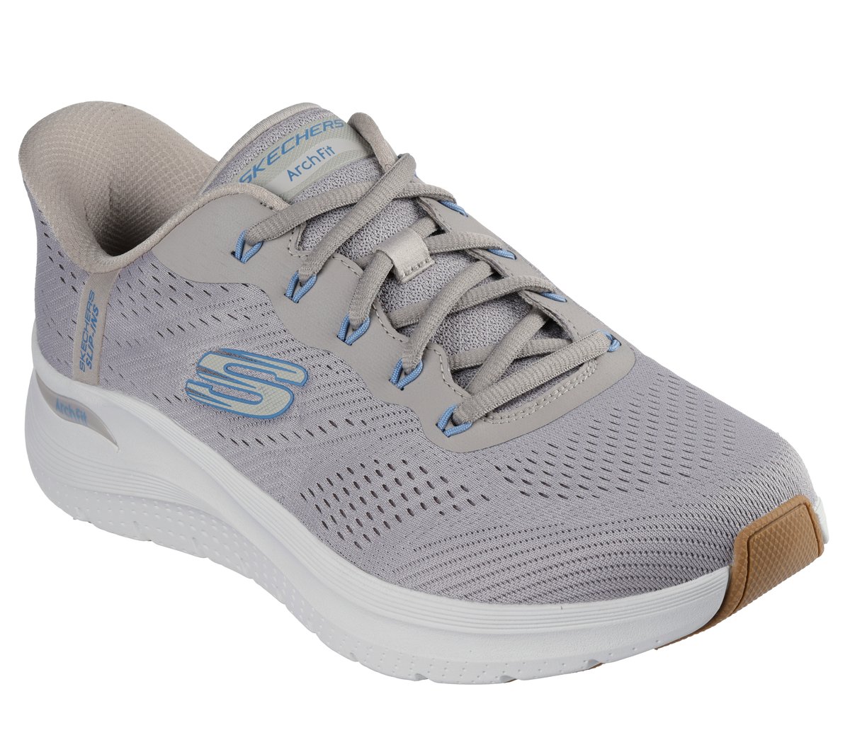 Skechers Slip-ins: Arch Fit 2.0 - Lestur — TAUPE / BLUE