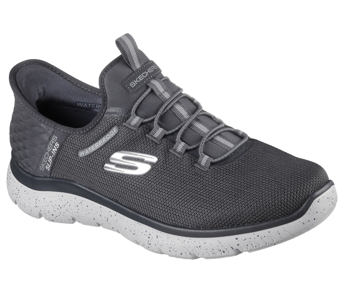 Skechers Slip-ins Waterproof: Summits - Corbos — CHARCOAL