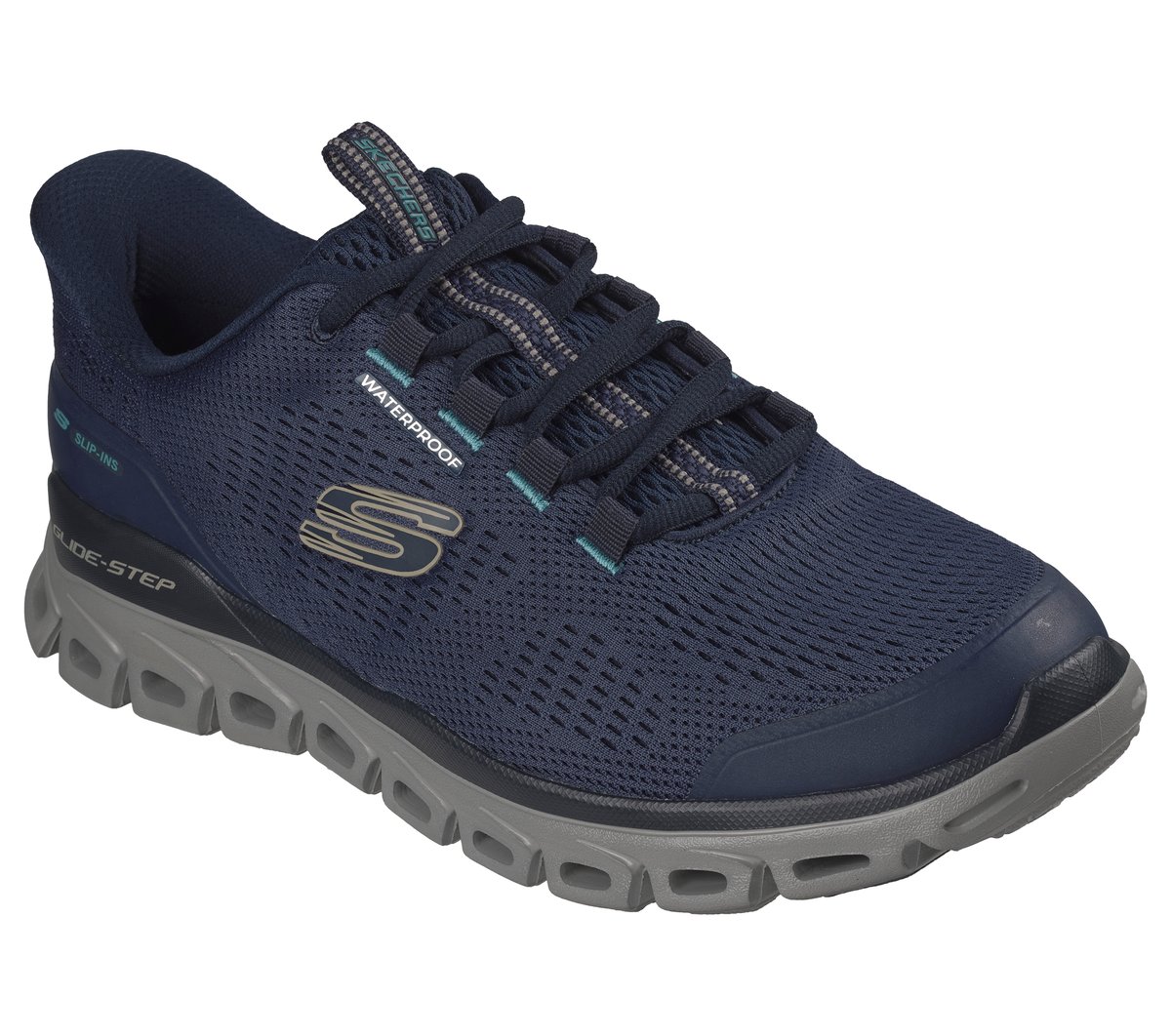 Skechers Slip-ins Waterproof: Glide-Step - Sorran — NAVY / MULTI
