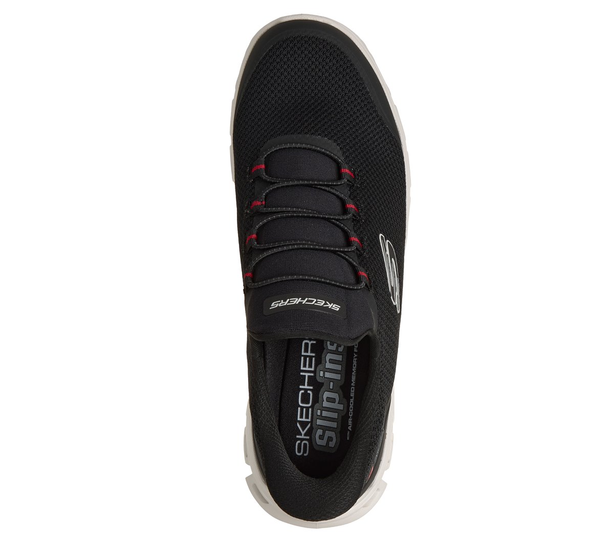 Skechers Slip-ins: Glide-Step - Remnynt — BLACK / RED