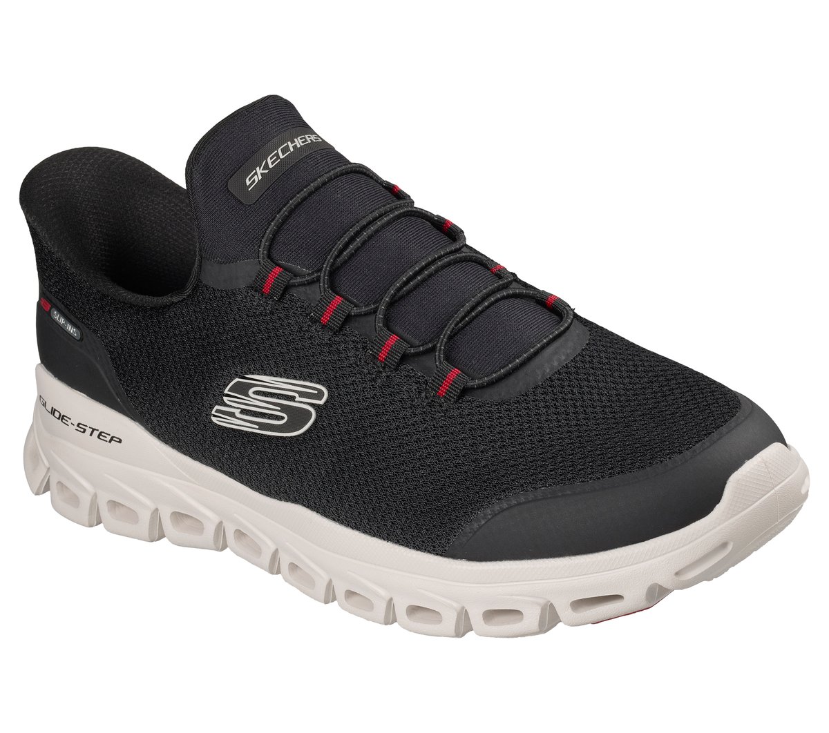 Skechers Slip-ins: Glide-Step - Remnynt — BLACK / RED