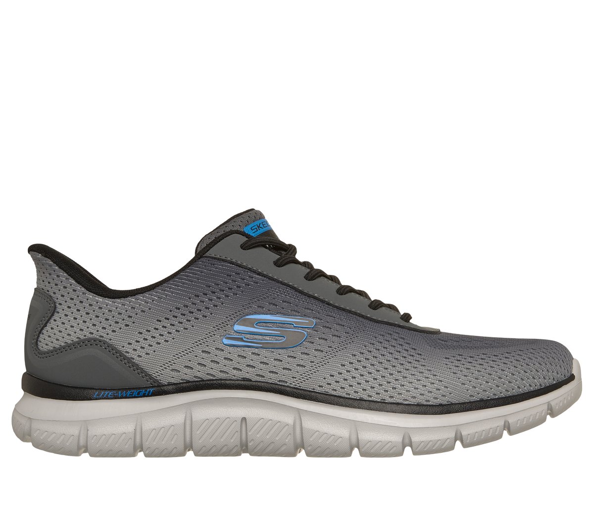 Skechers Slip-ins: Track - Revno — CHARCOAL