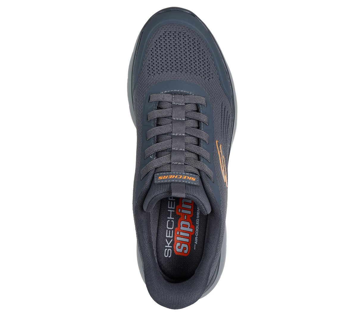 Skechers Slip-ins: Summits - Leyter — CHARCOAL / ORANGE