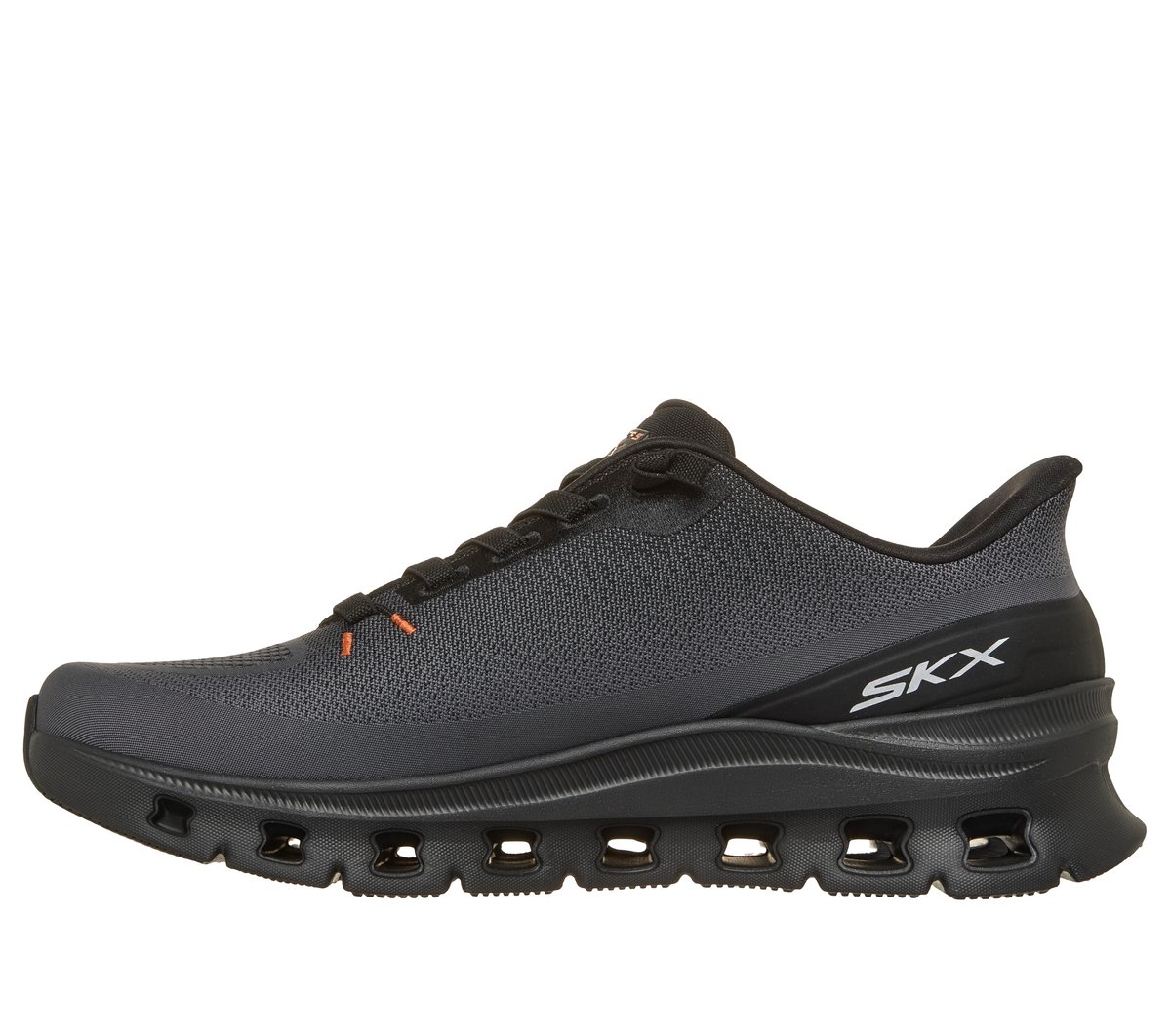 Skechers Slip-ins: Arch Fit Glide-Step Pro — CHARCOAL / ORANGE