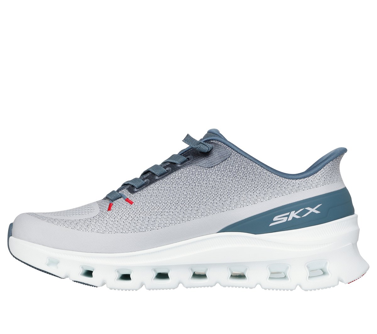 Skechers Slip-ins: Arch Fit Glide-Step Pro — LIGHT GRAY / BLUE