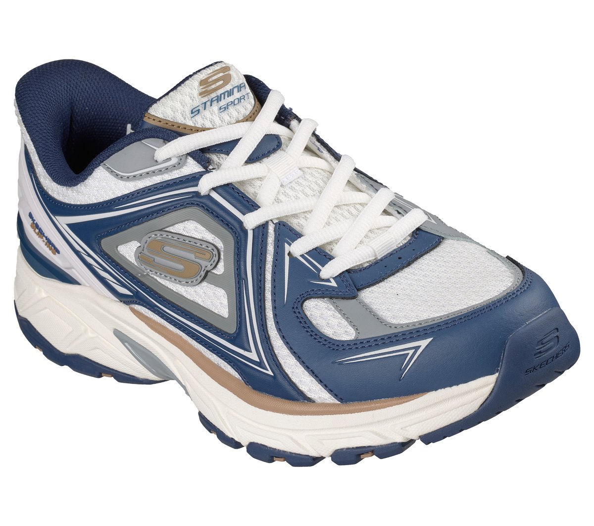 Skechers Slip-ins: Stamina Sport - Kordae — WHITE / NAVY