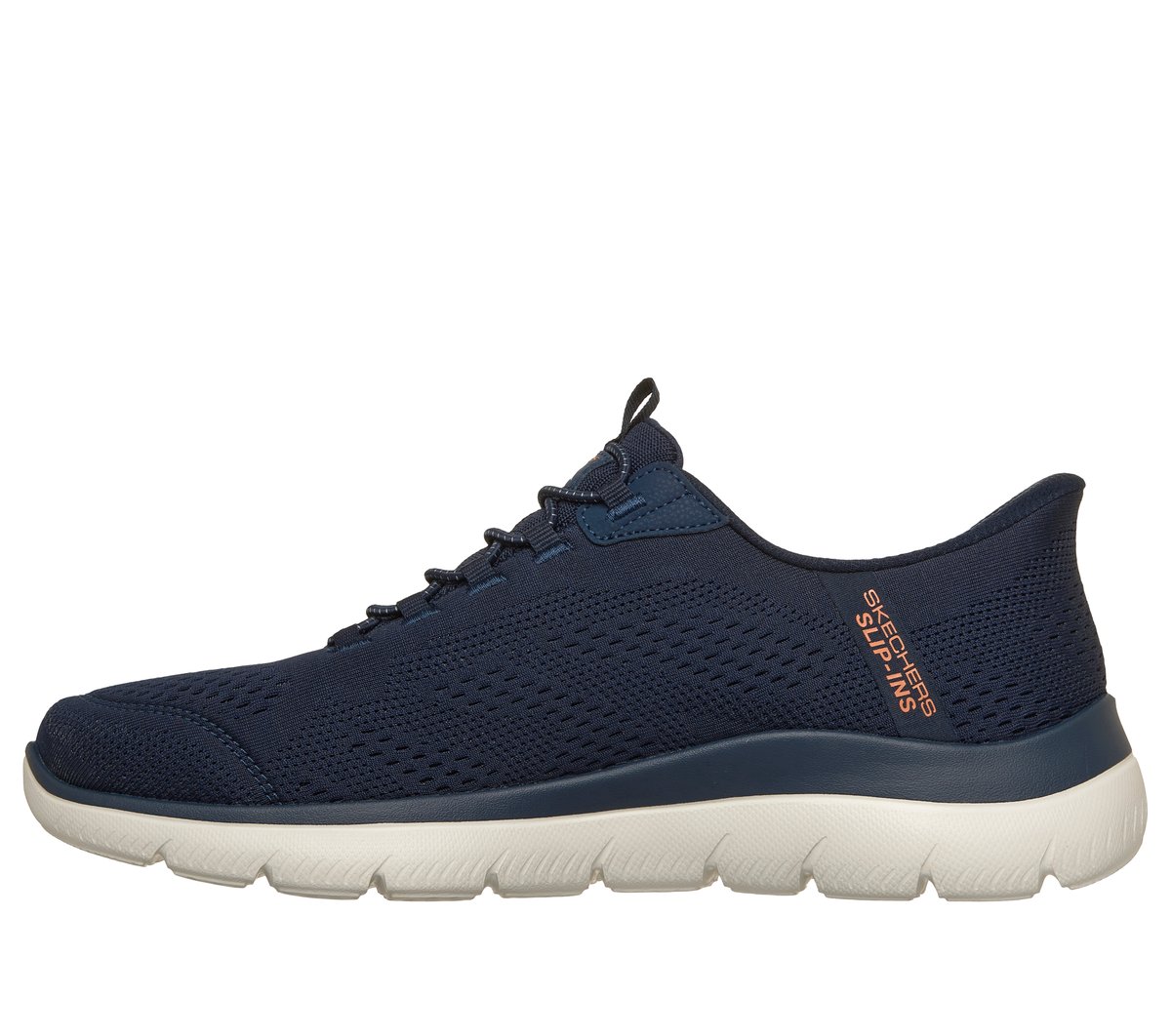 Skechers Slip-ins: Arch Fit Summits - Vorken — NAVY / ORANGE