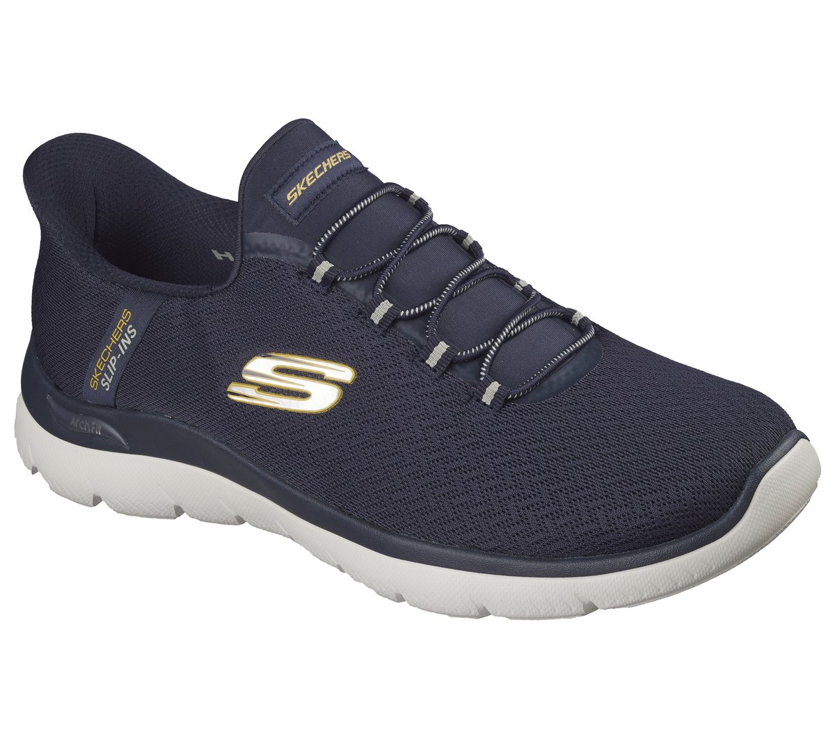 Skechers Slip-ins: Arch Fit Summits - Kynor — NAVY / YELLOW