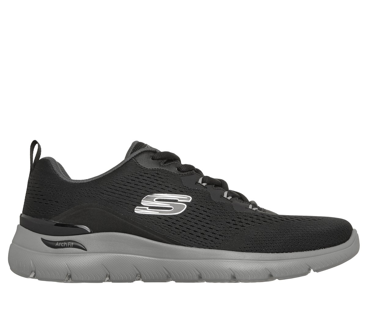 Arch Fit Summits - Kravel — BLACK / CHARCOAL