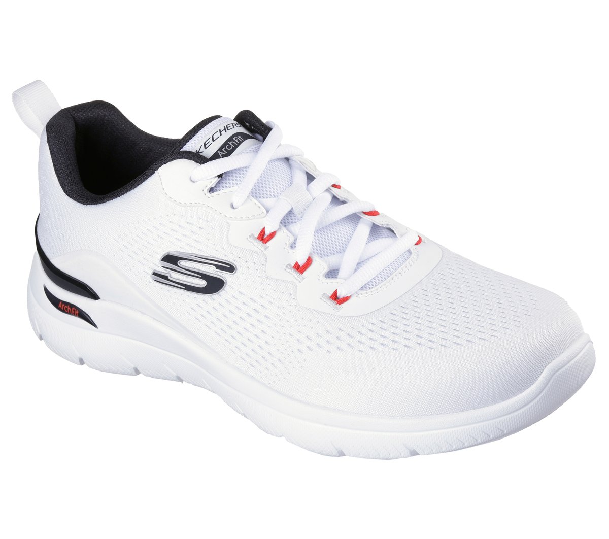 Arch Fit Summits - Kravel — WHT / BLACK / RED