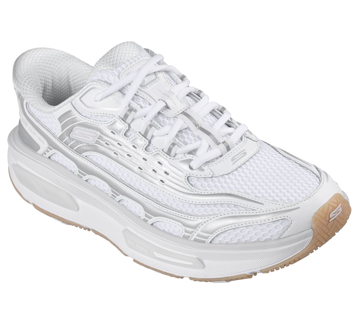 Skechers Slip-ins: Arch Fit D'Lites 330 - Modern Retro Jogger — WHITE