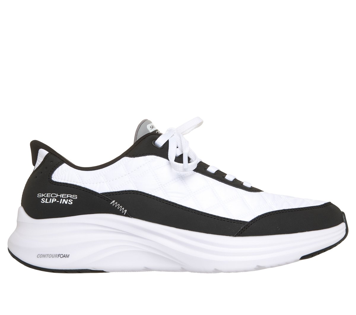 Skechers Slip-ins: Contour Foam - Cozy Fit Kiroh — WHITE / BLACK