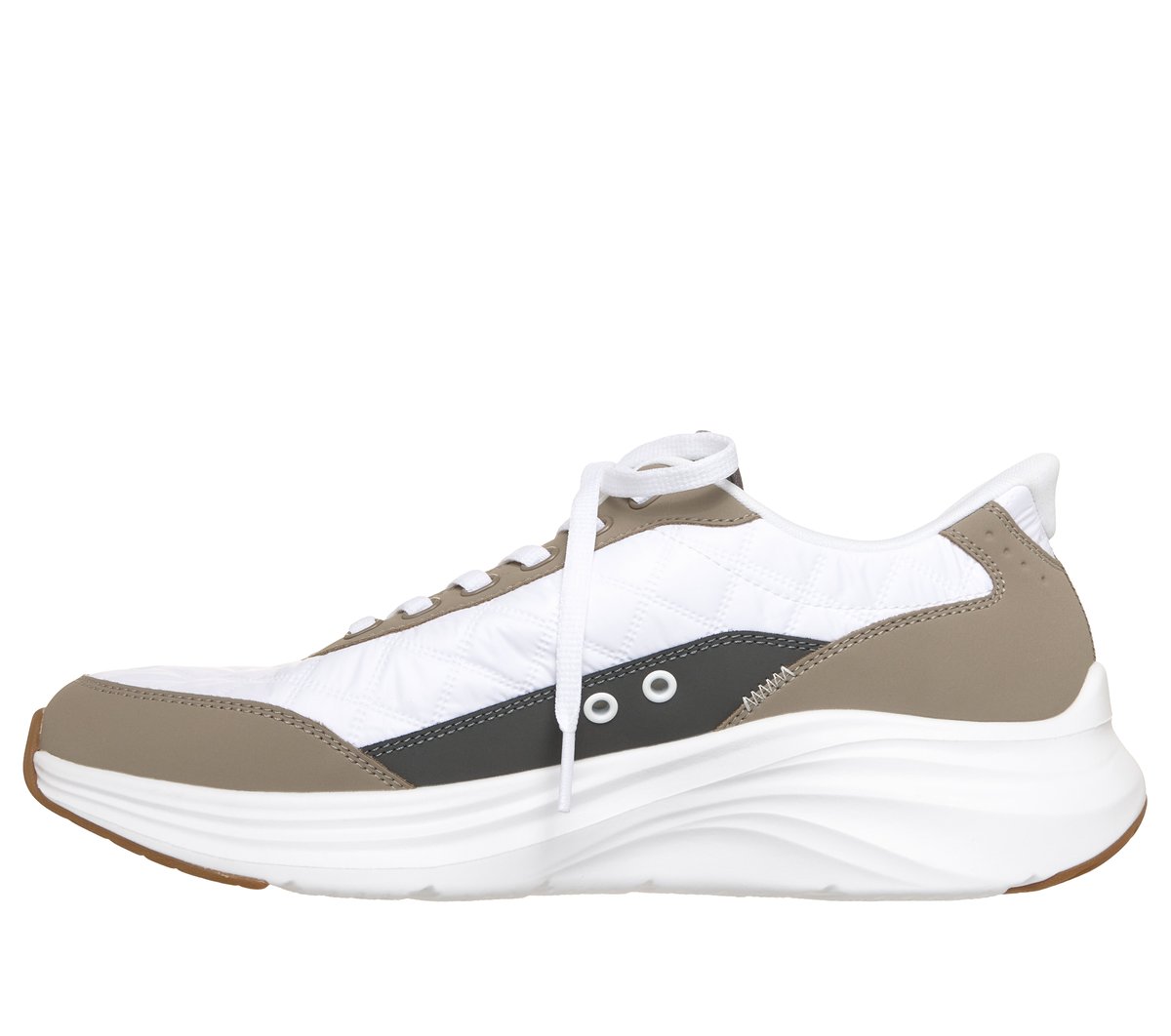Skechers Slip-ins: Contour Foam - Cozy Fit Kiroh — WHITE / TAUPE
