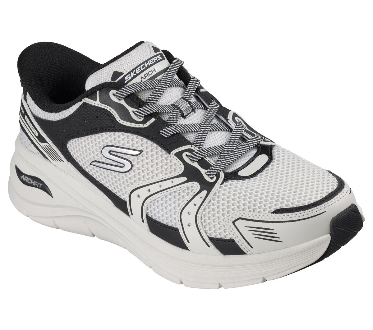 Skechers Slip-ins: Arch Fit 3.0 - Kaliver — WHITE / BLACK
