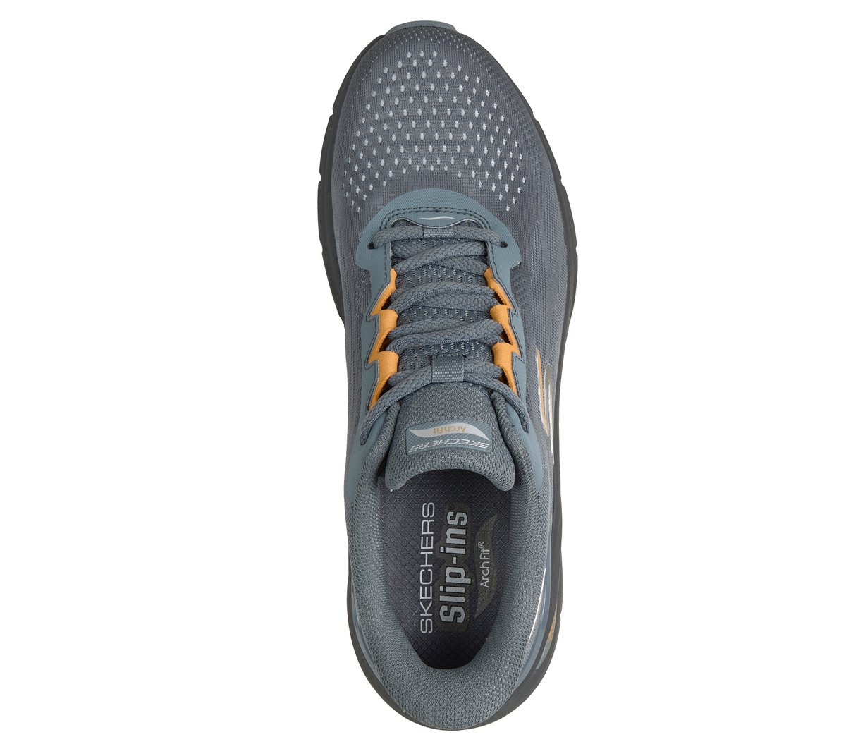 Skechers Slip-ins: Arch Fit 3.0 - Fiddow — CHARCOAL / ORANGE
