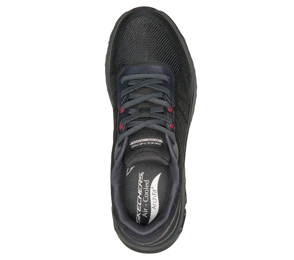 Arch Fit Glide-Step Wave - Bremet — BLACK / RED
