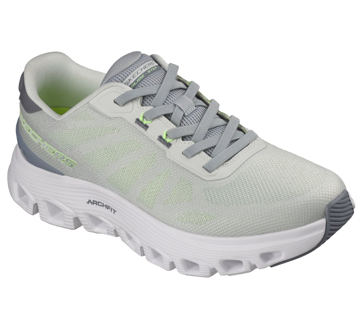 Arch Fit Glide-Step Wave - Bremet — GRAY / LIME
