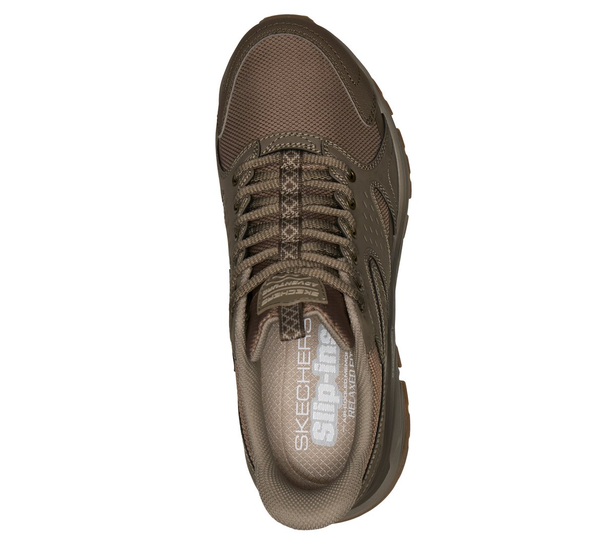 Skechers Slip-ins Relaxed Fit: D'Lux Journey - Sand Point Creek — DARK TAUPE