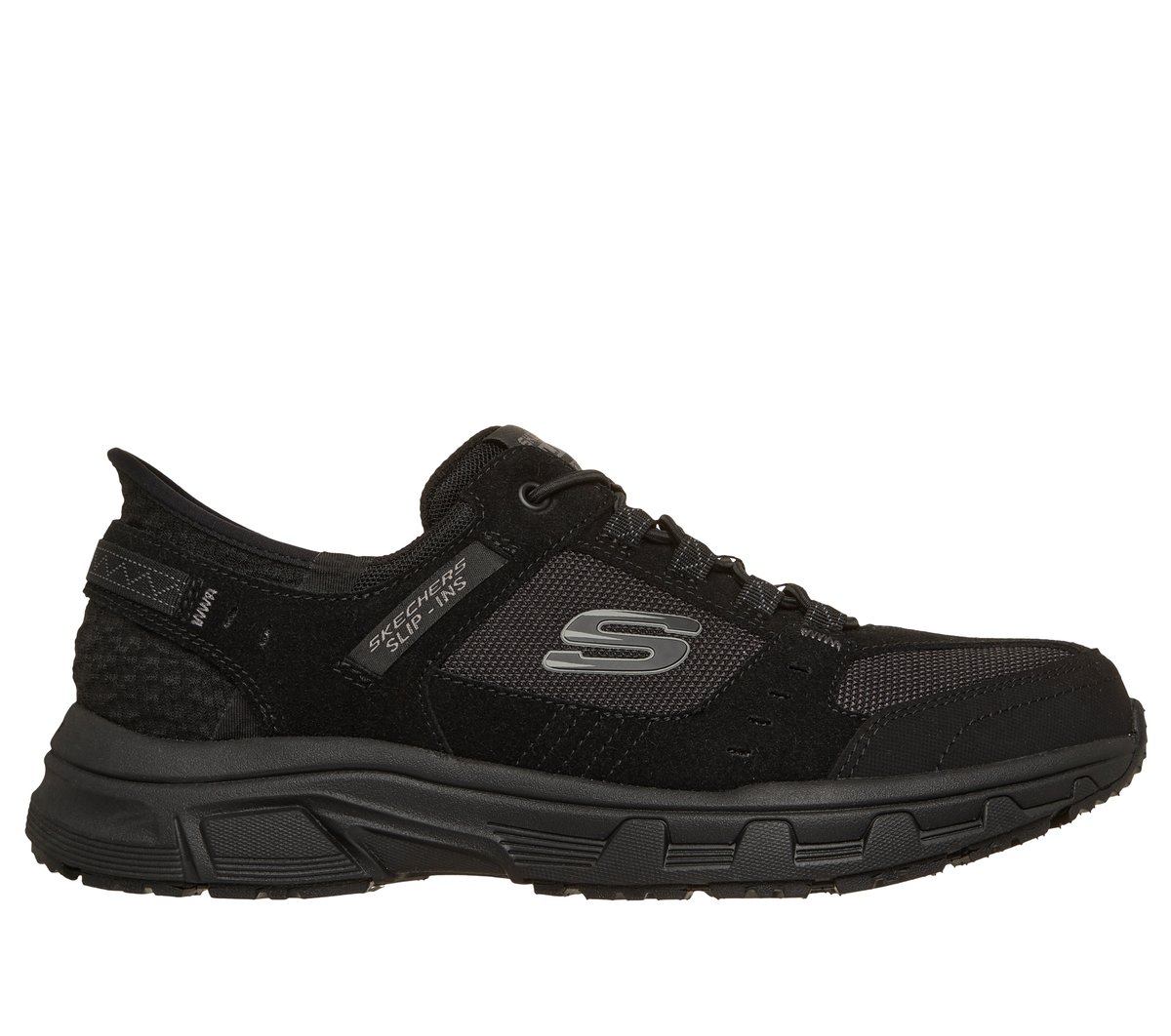 Skechers Slip-ins Relaxed Fit: Oak Canyon — BLACK