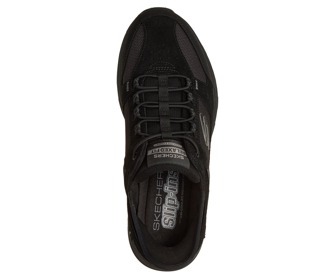Skechers Slip-ins Relaxed Fit: Oak Canyon — BLACK