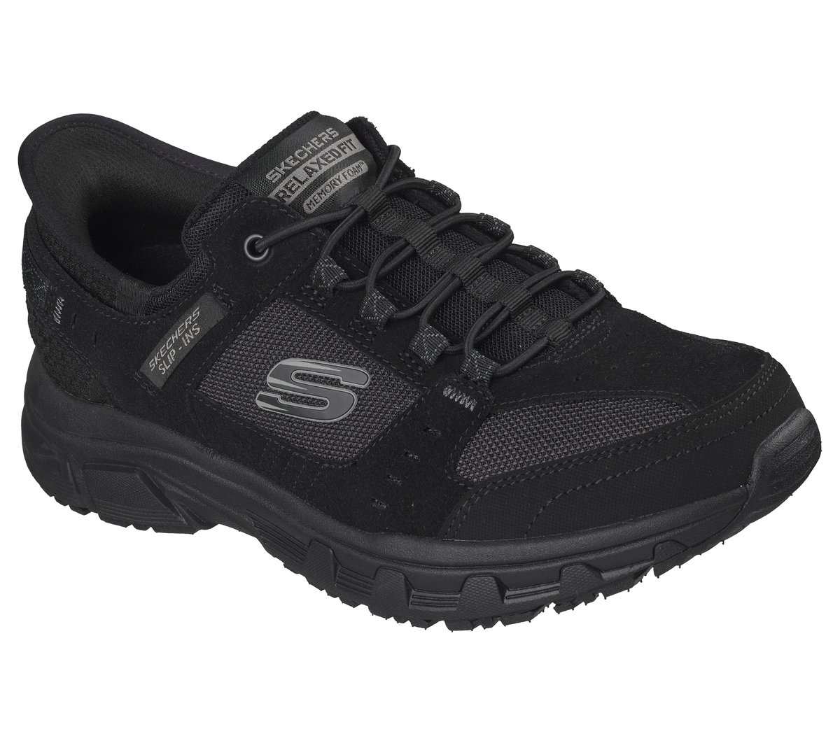 Skechers Slip-ins Relaxed Fit: Oak Canyon — BLACK