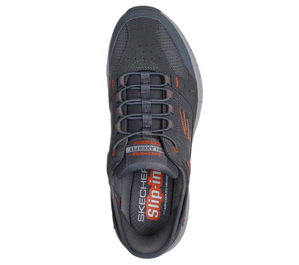 Skechers Slip-ins Relaxed Fit: Oak Canyon — GRAY / ORANGE