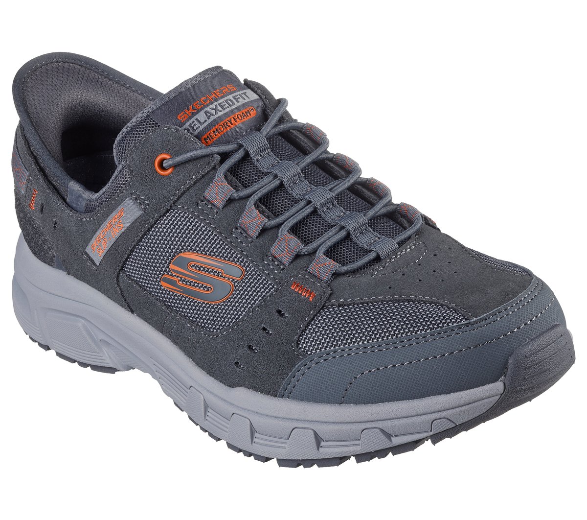 Skechers Slip-ins Relaxed Fit: Oak Canyon — GRAY / ORANGE