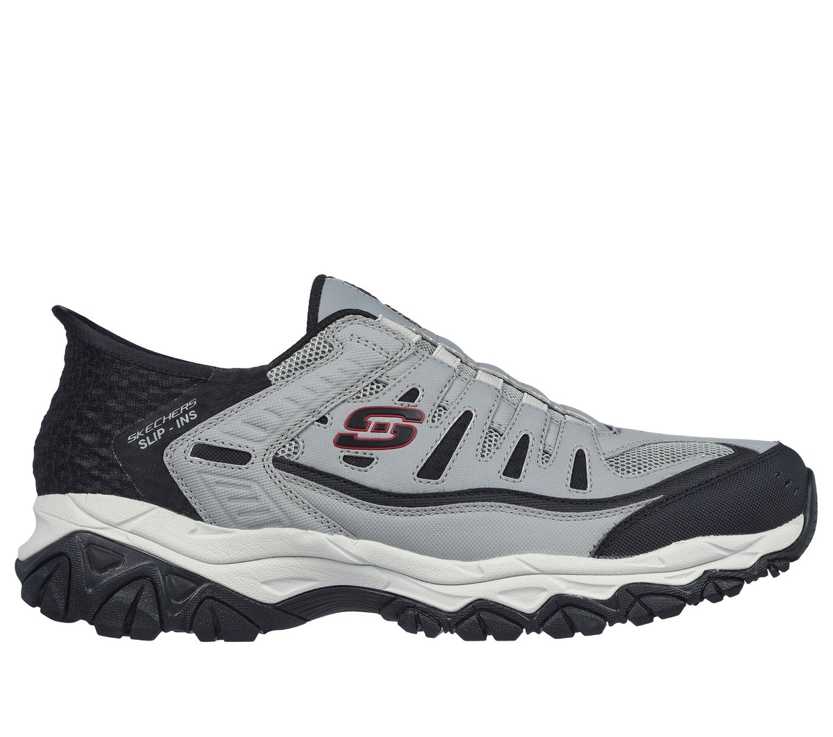 Skechers Slip-ins: After Burn M. Fit - Ridgeburn — GRAY / BLACK