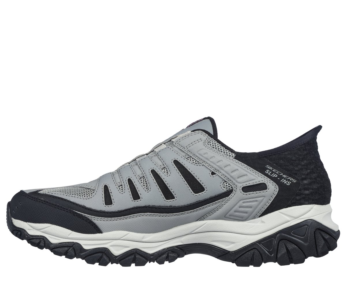 Skechers Slip-ins: After Burn M. Fit - Ridgeburn — GRAY / BLACK
