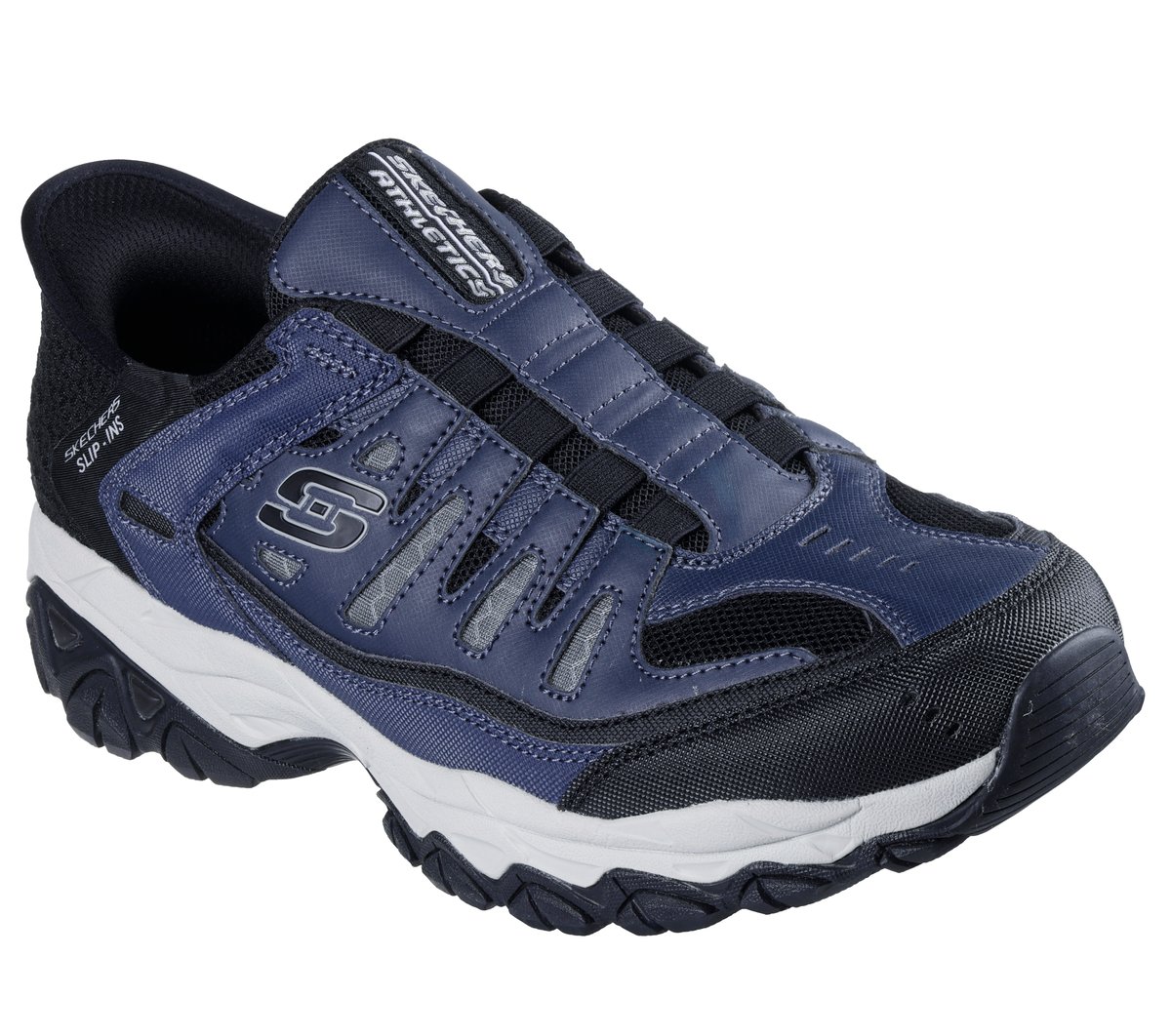 Skechers Slip-ins: After Burn M. Fit - Ridgeburn — NAVY / GRAY
