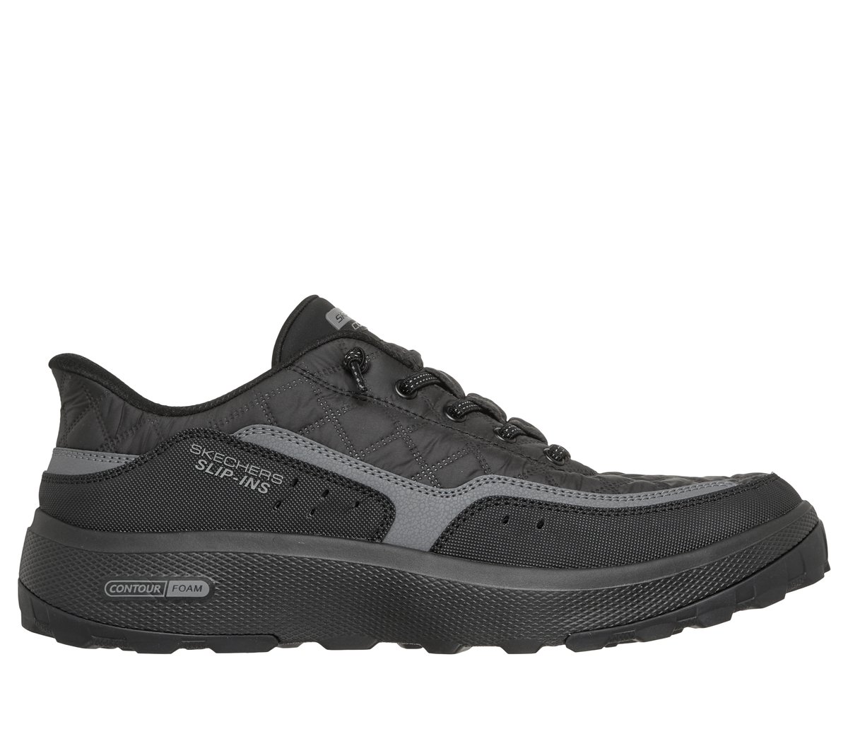 Skechers Slip-ins Relaxed Fit: Urban Explore - Cozy Fit — BLACK / CHARCOAL