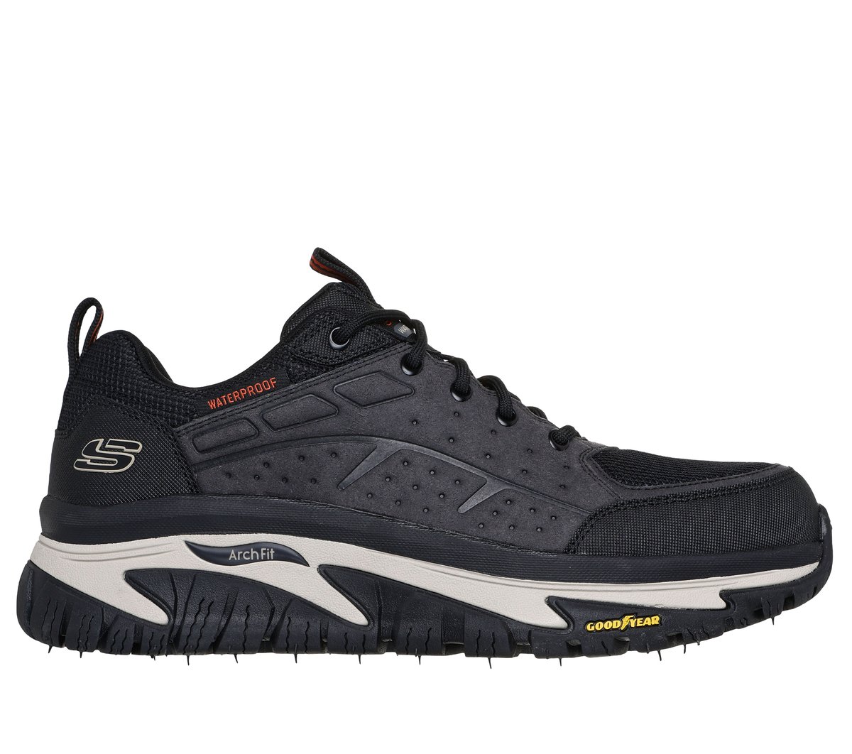 Waterproof: Arch Fit Road Walker - Vernal — BLACK