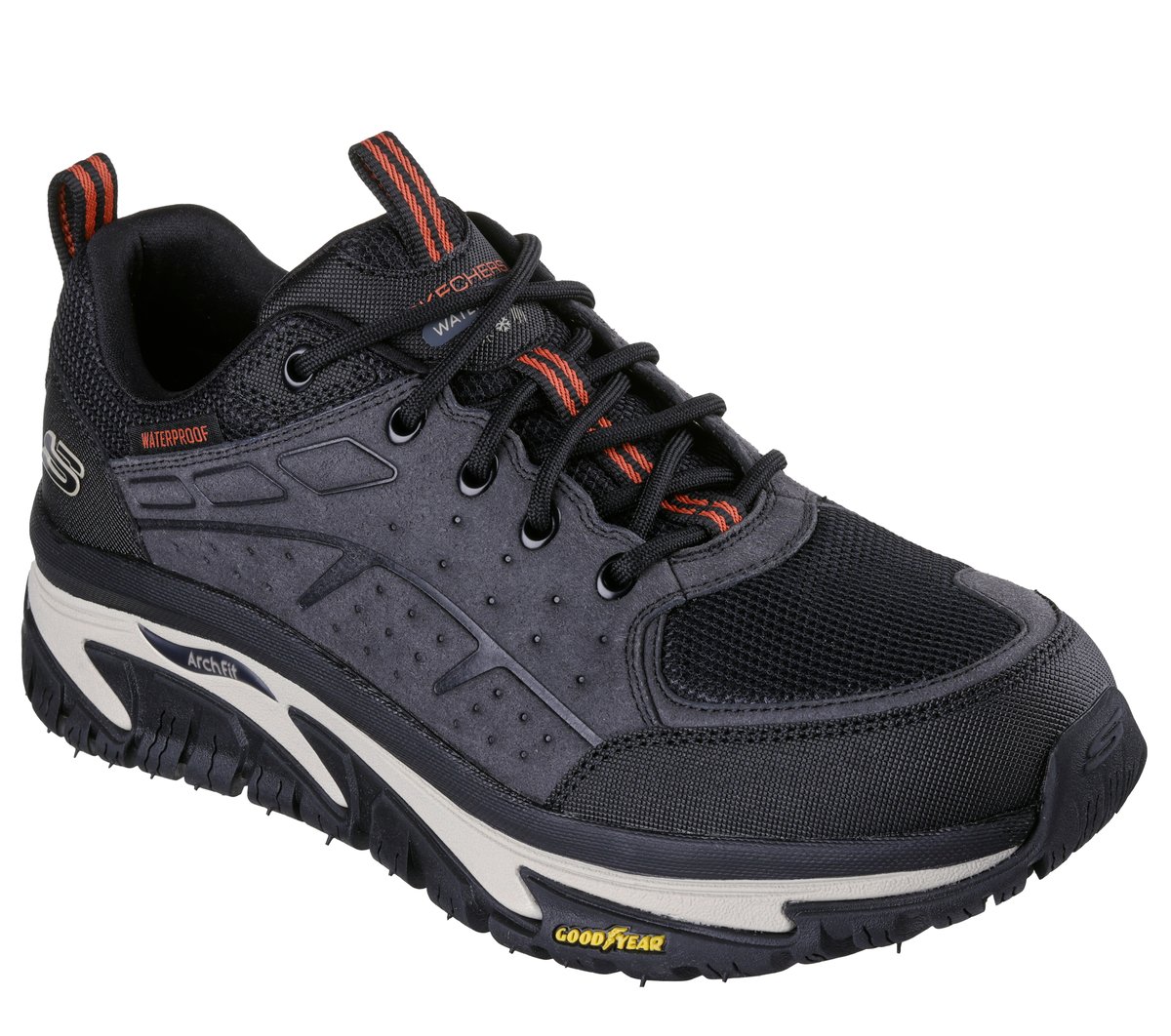 Waterproof: Arch Fit Road Walker - Vernal — BLACK