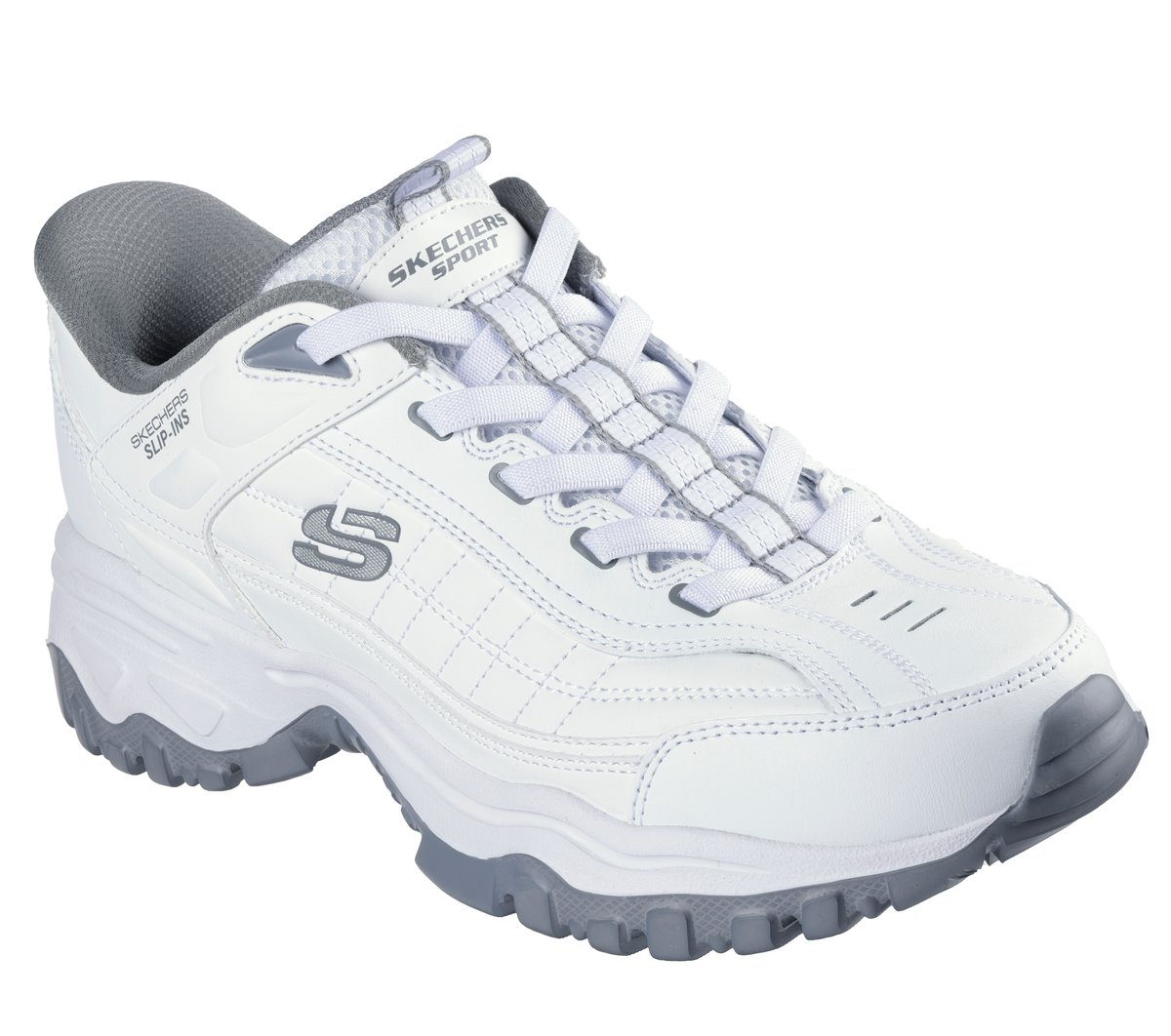 Skechers Slip-ins: E'Lite Afterburn - Grill Corporal — WHITE / GRAY