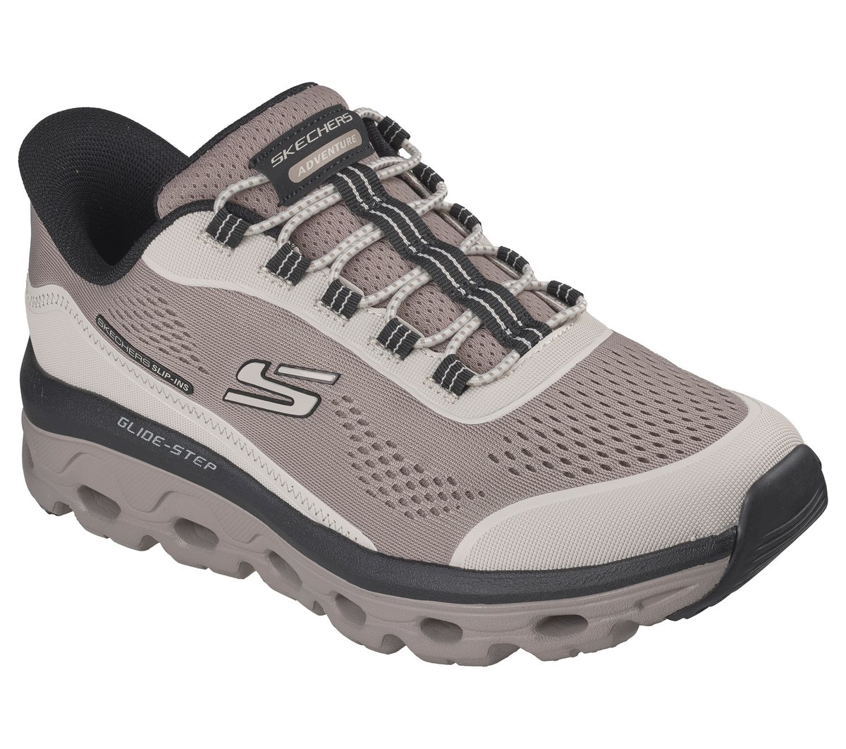 Skechers Slip-ins: Glide-Step Sole - Glover Peak — NATURAL / BLACK