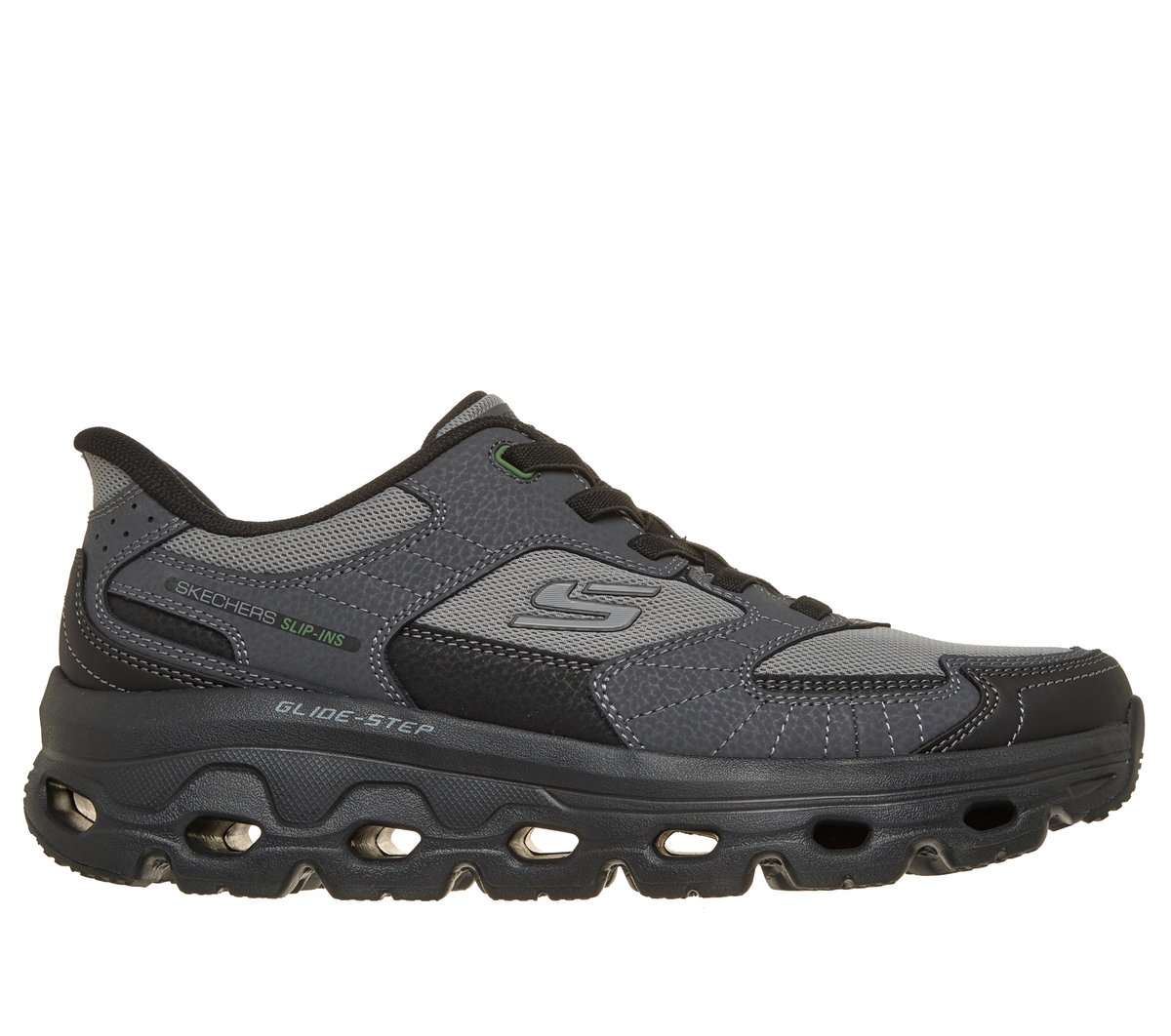 Skechers Slip-ins: Glide-Step Sole - Beale Creek — CHARCOAL/BLACK