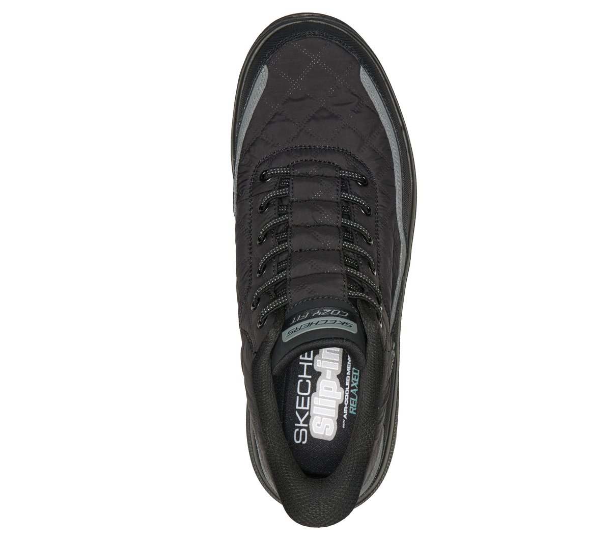 Skechers Slip-ins Relaxed Fit: Urban Explore - Cozy Fit Willow Trail — BLACK / CHARCOAL