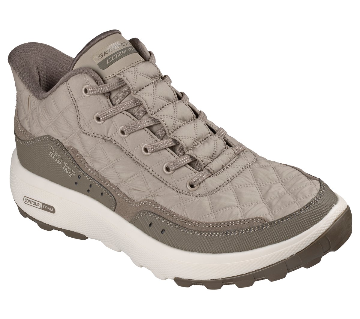 Skechers Slip-ins Relaxed Fit: Urban Explore - Cozy Fit Willow Trail — TAUPE