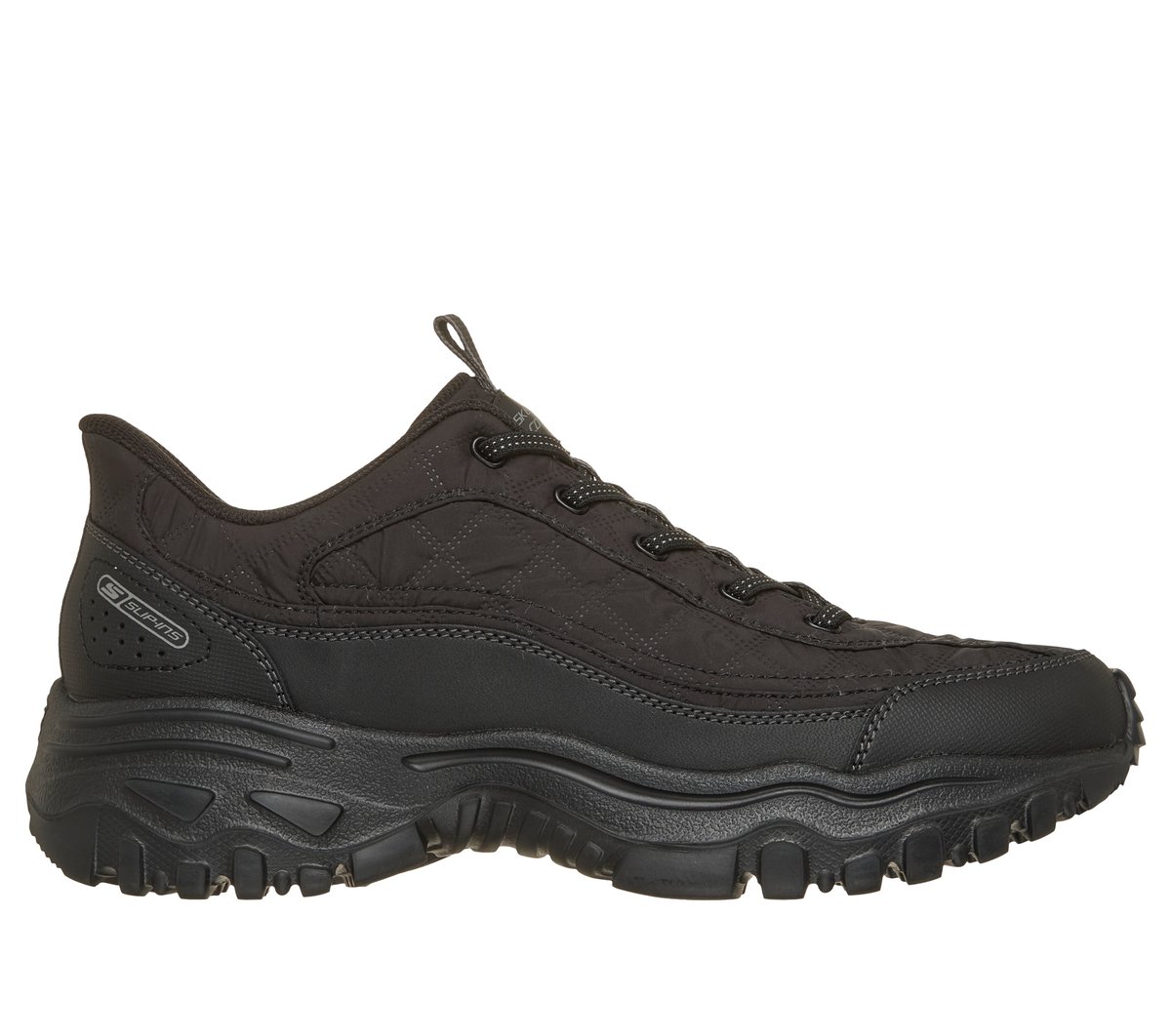 Skechers Slip-ins: E'Lite Afterburn - Cozy Fit Markleeville — BLACK