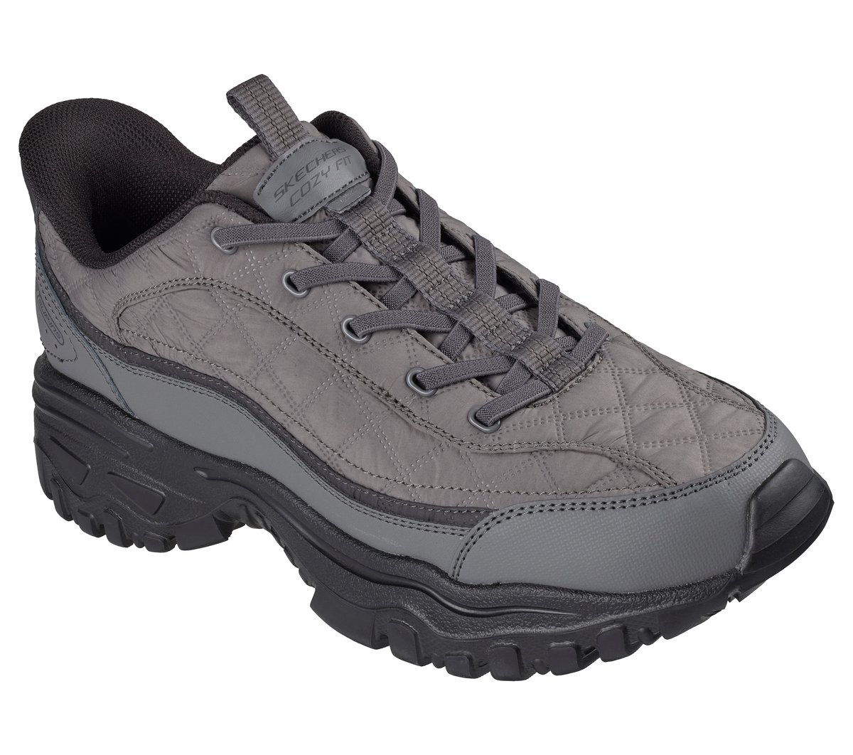 Skechers Slip-ins: E'Lite Afterburn - Cozy Fit Markleeville — CHARCOAL/BLACK
