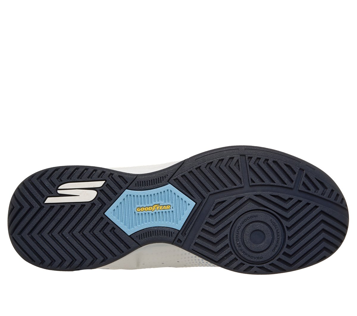 Skechers Slip-ins Relaxed Fit: Viper Court Reload — WHITE / NAVY / LIGHT BLUE