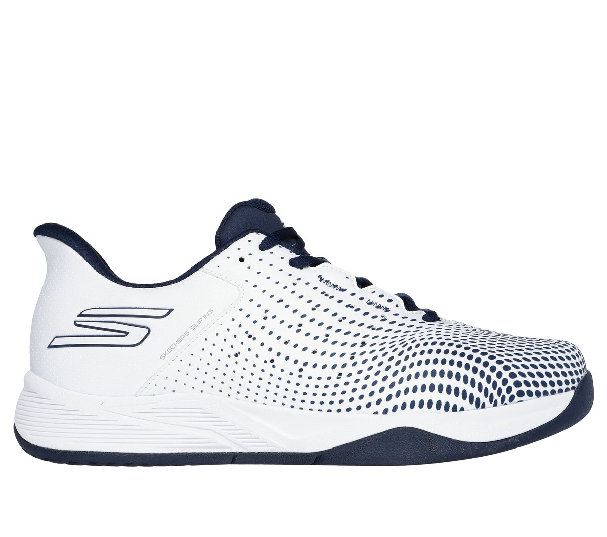 Skechers Slip-ins Relaxed Fit: Viper Court Reload — WHITE / NAVY