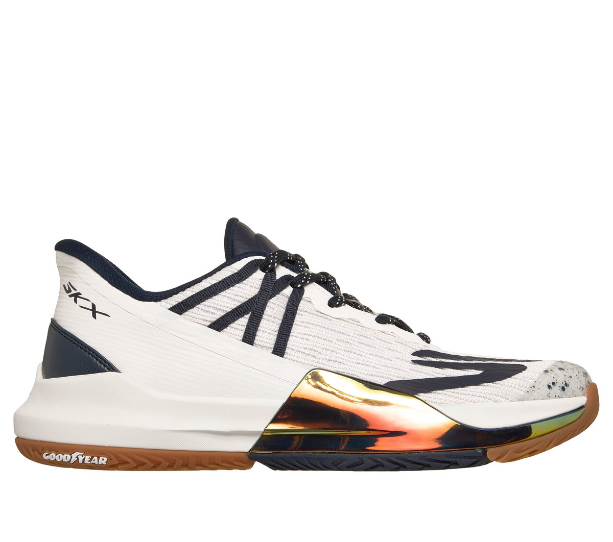 Skechers Slip-ins: Tennis Baseline Bully — OFF WHITE / NAVY