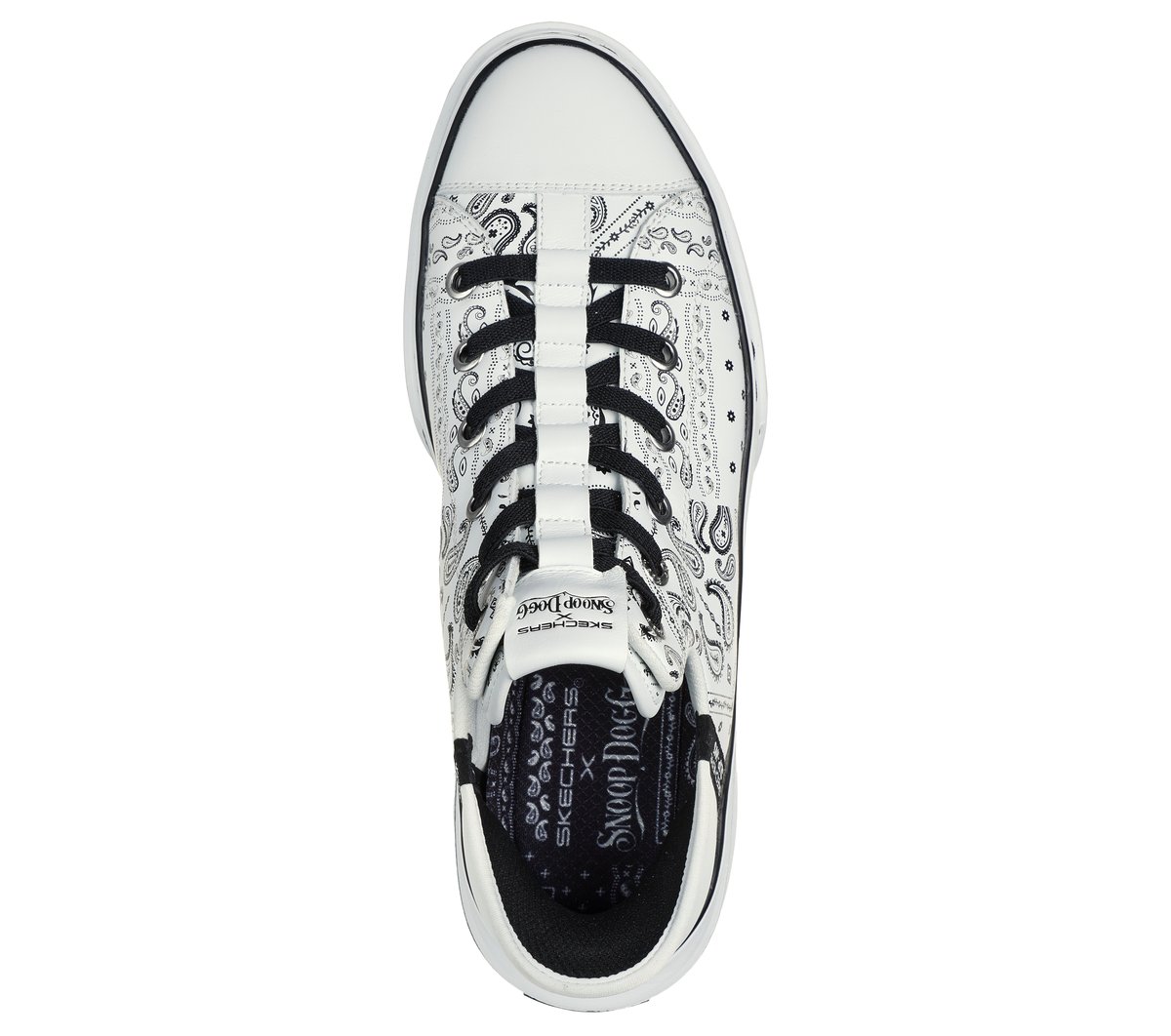 Premium Leather Slip-ins Snoop One - Double G — WHITE / BLACK
