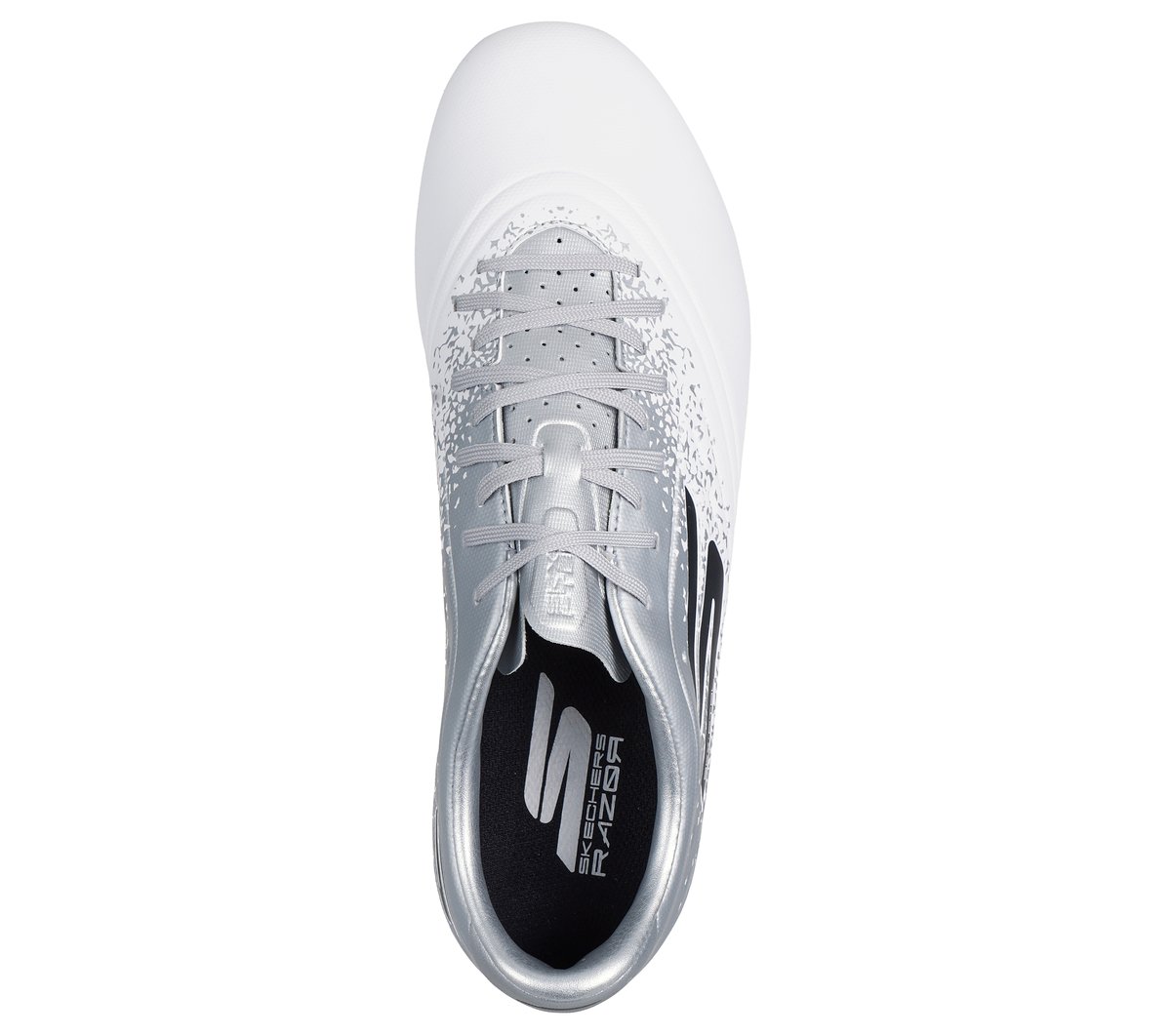 Skechers Razor 1.5 Academy FG — WHITE / SILVER