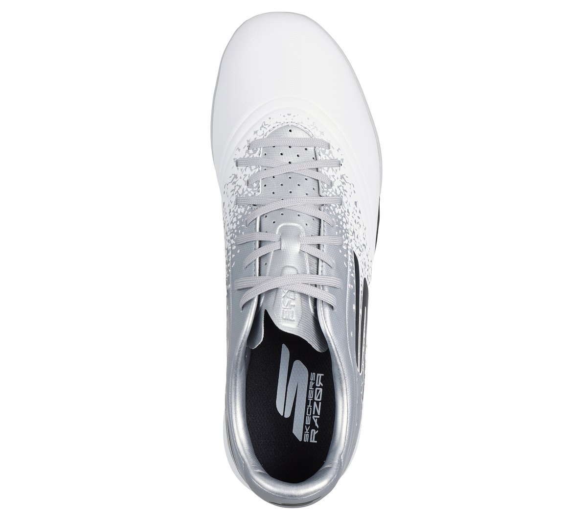 Skechers Razor 1.5 Academy TF — WHITE / SILVER