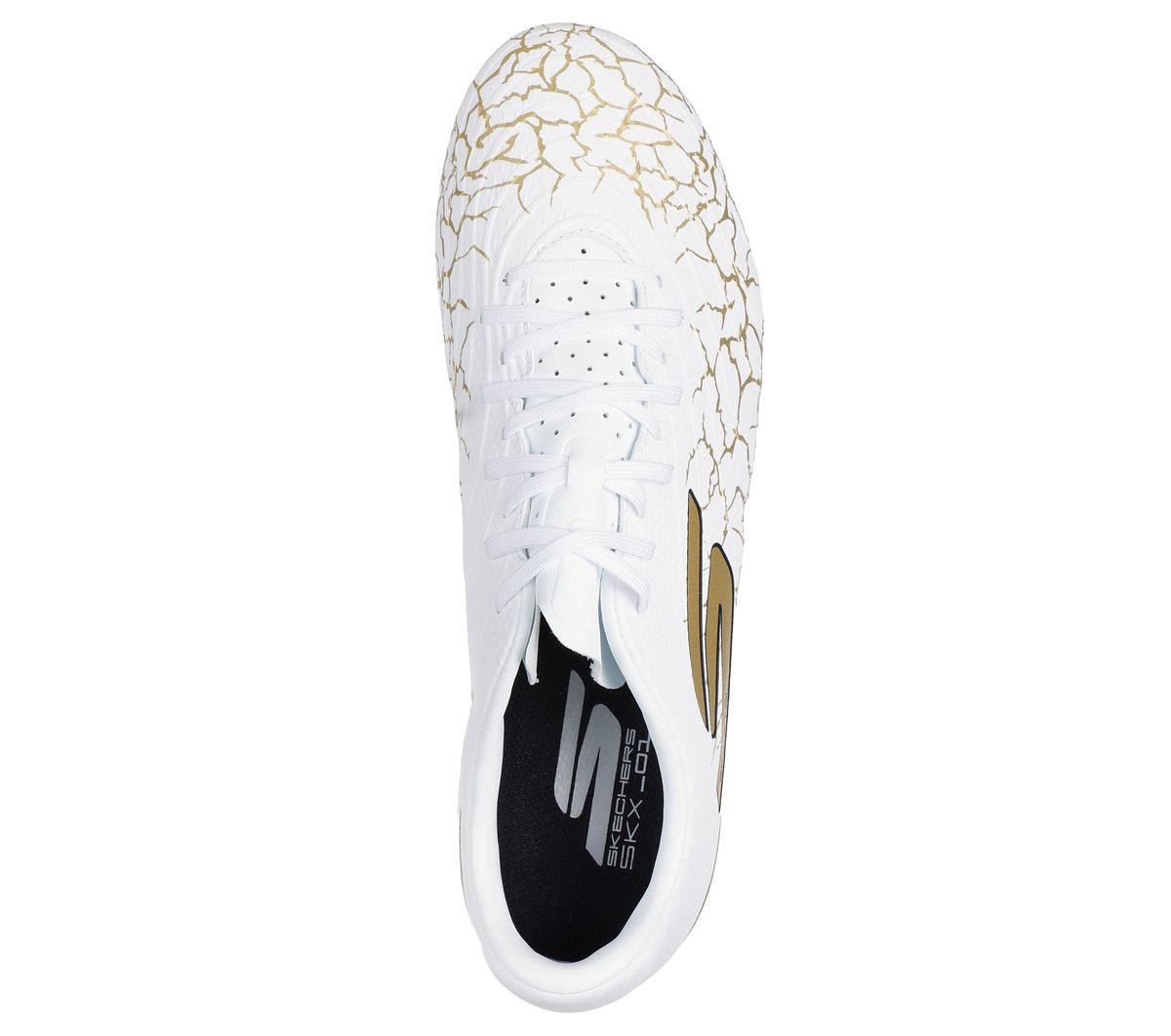 Skechers SKX_ 1.5 Academy FG — WHITE / BLACK / GOLD