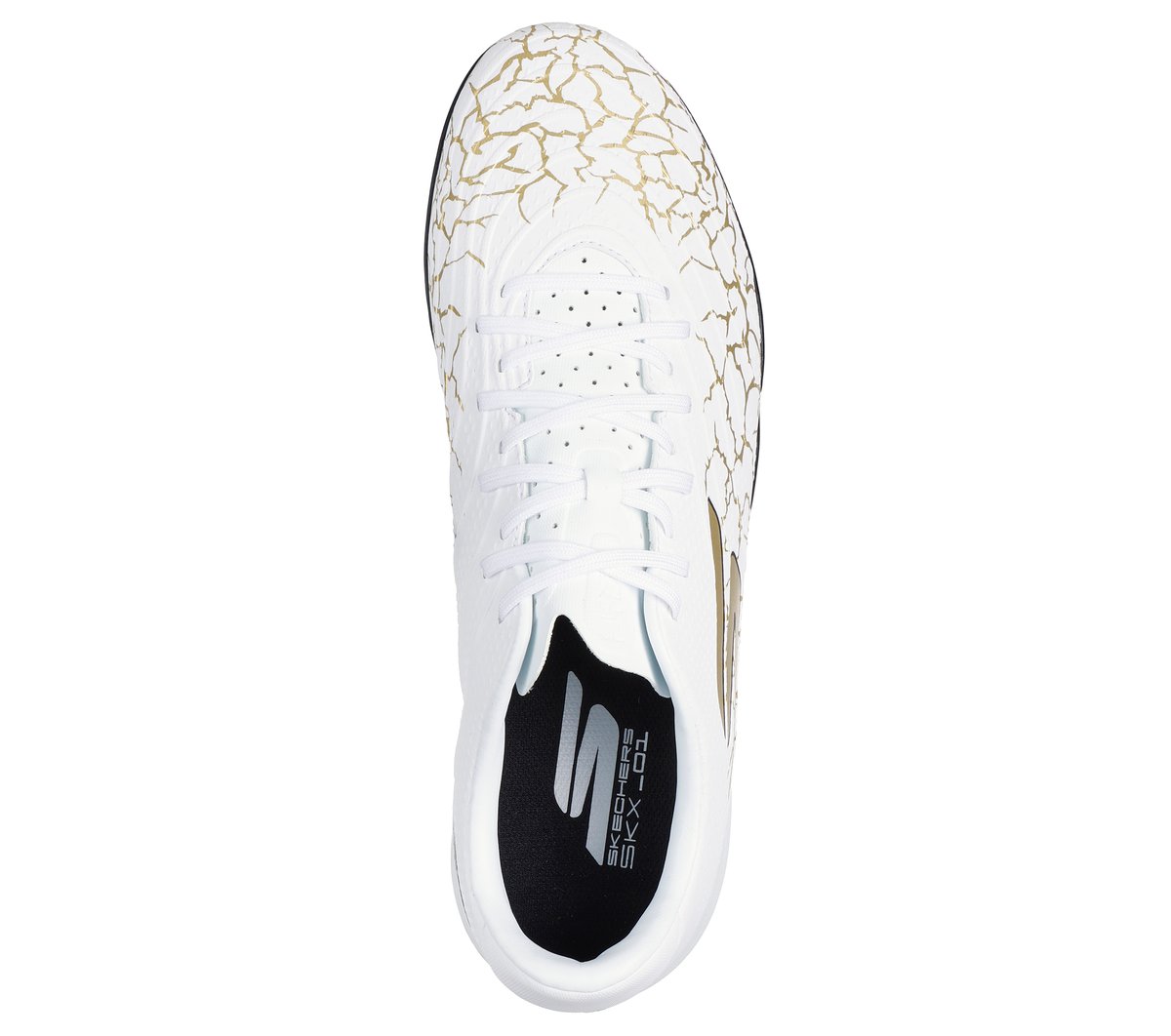 Skechers SKX_1.5 Academy TF — WHITE / BLACK / GOLD