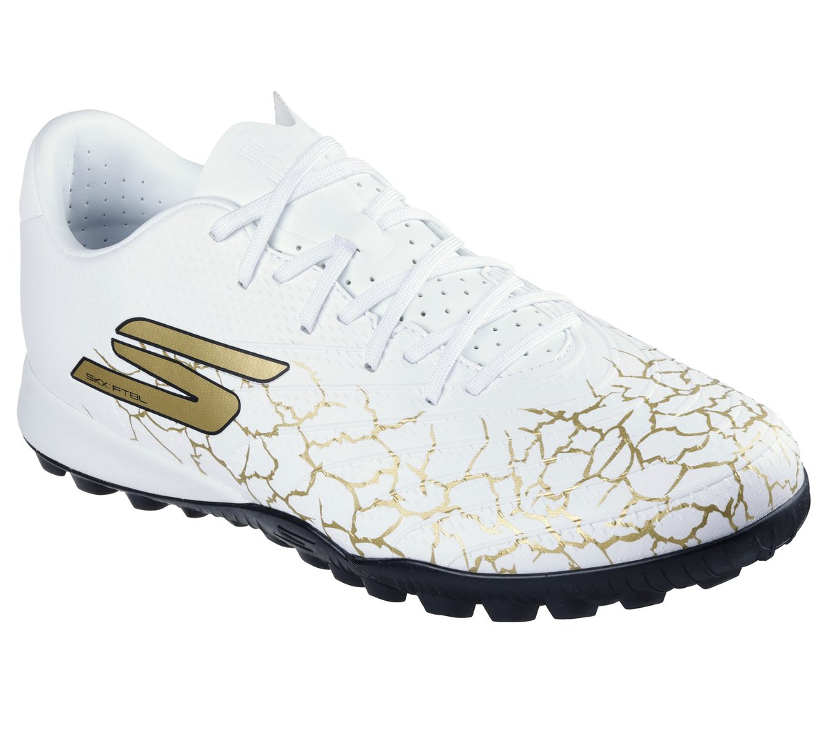 Skechers SKX_1.5 Academy TF — WHITE / BLACK / GOLD